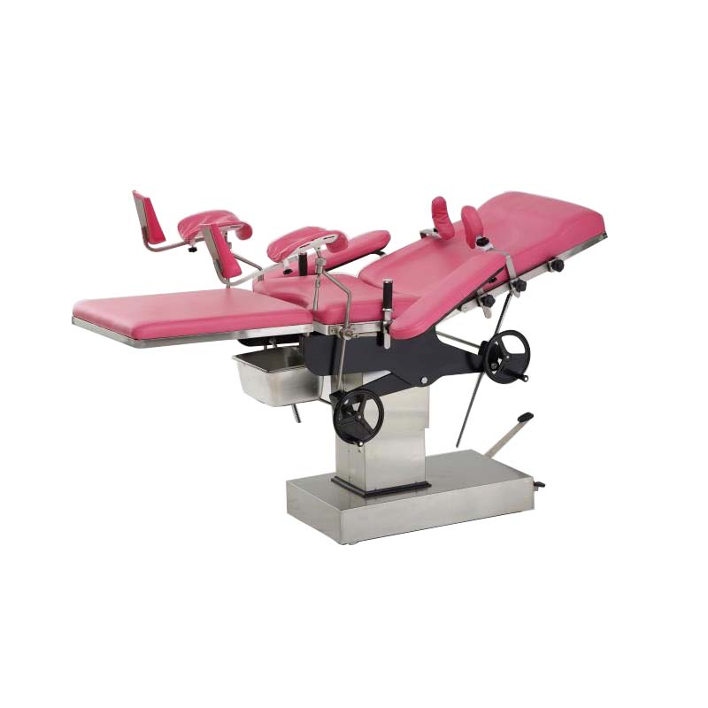 High Quality Multi Functional Delivery Bed With Stirrups Manual Hydraulic Gynecological Operating Table